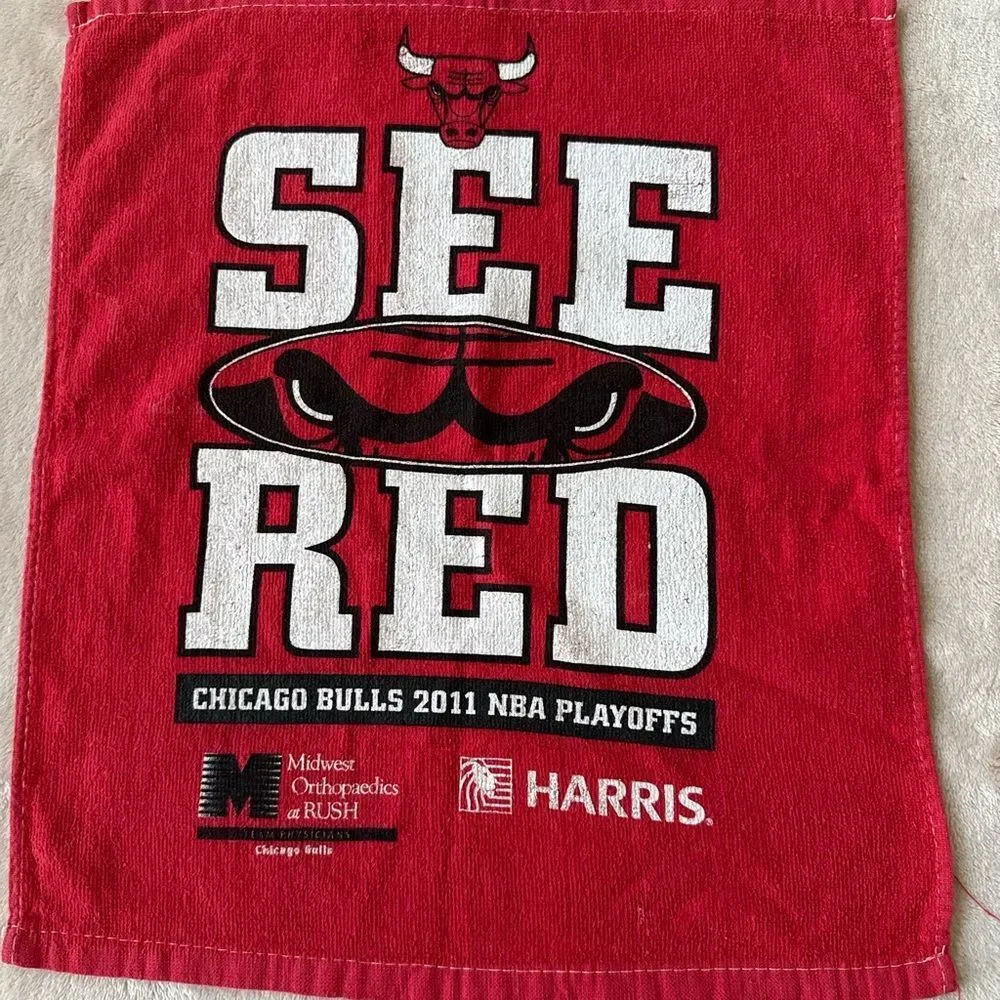 Red Bull Chicago 2011 NBA Playoffs Sport Basketball Towel Small 15x16.5